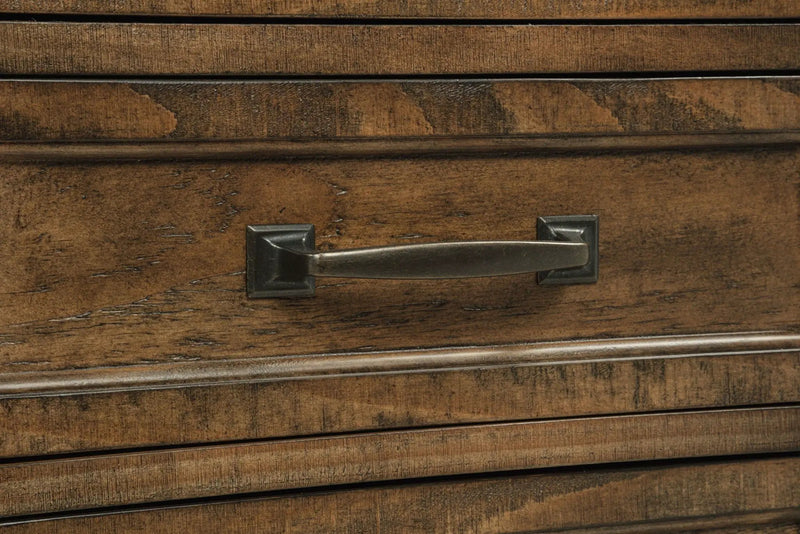 Altidore 68-inch 7-drawer Executive Home Office Desk Distressed Brown by Unique Piece Furniture