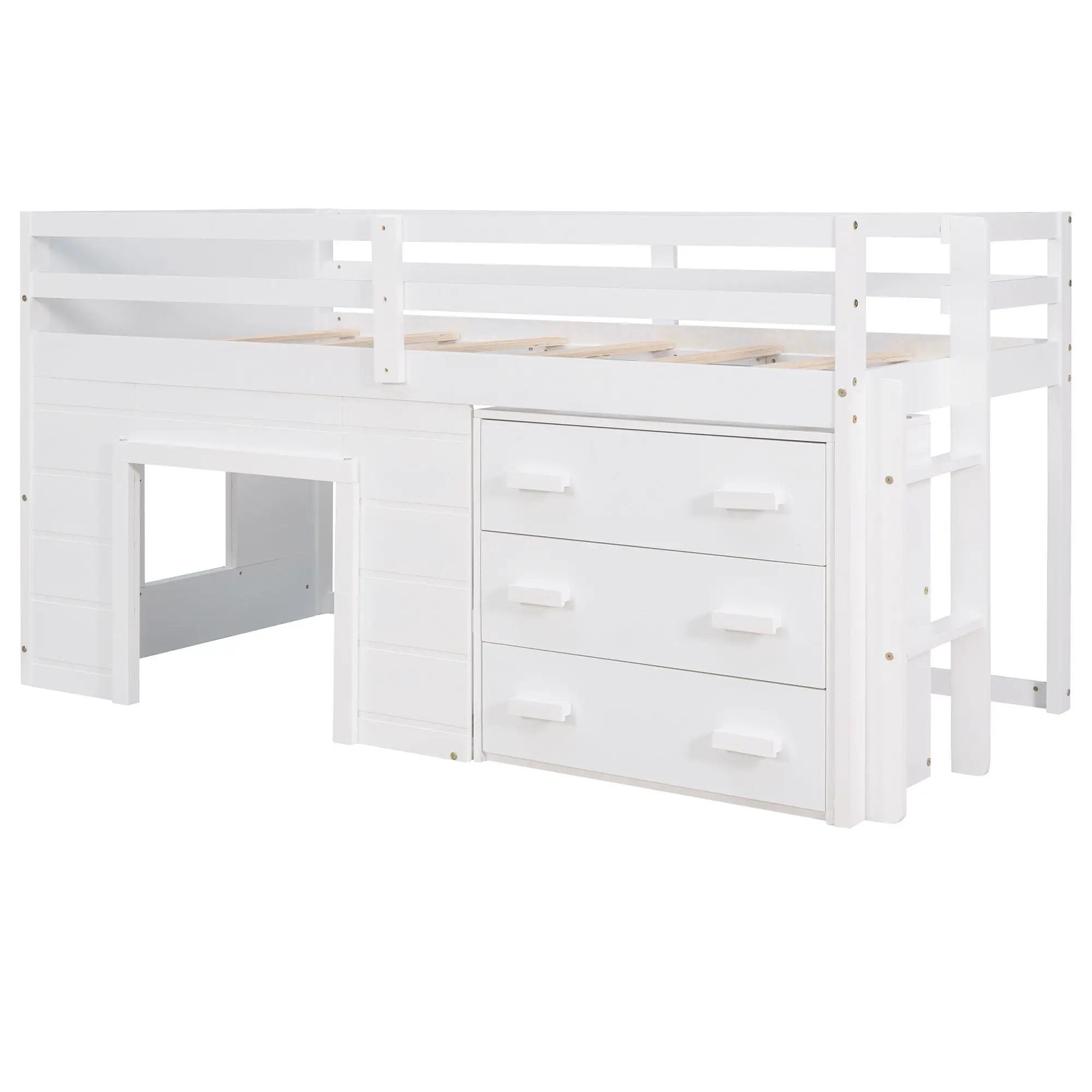 Loft Bed With Cabinet And Shelf by Unique Piece Furniture