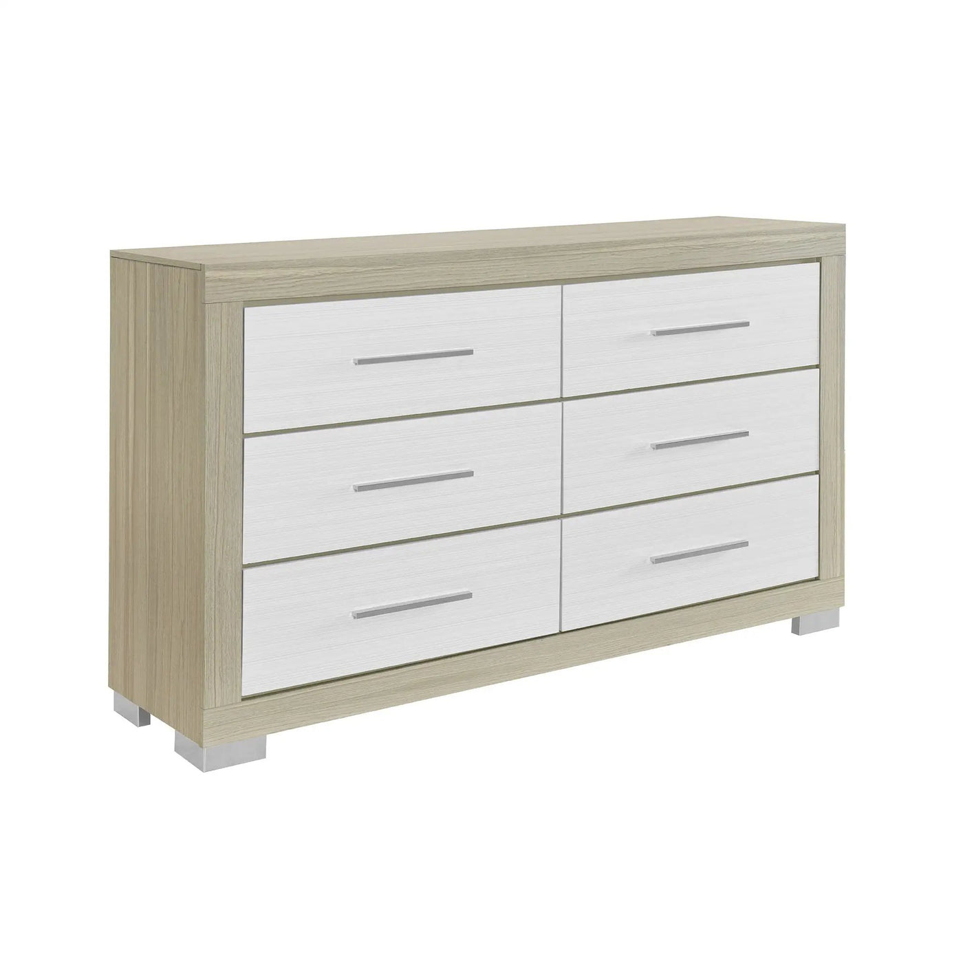 Elsa - 2 Toned And Dresser With Bar Handle And Construction by HouseOfZazla
