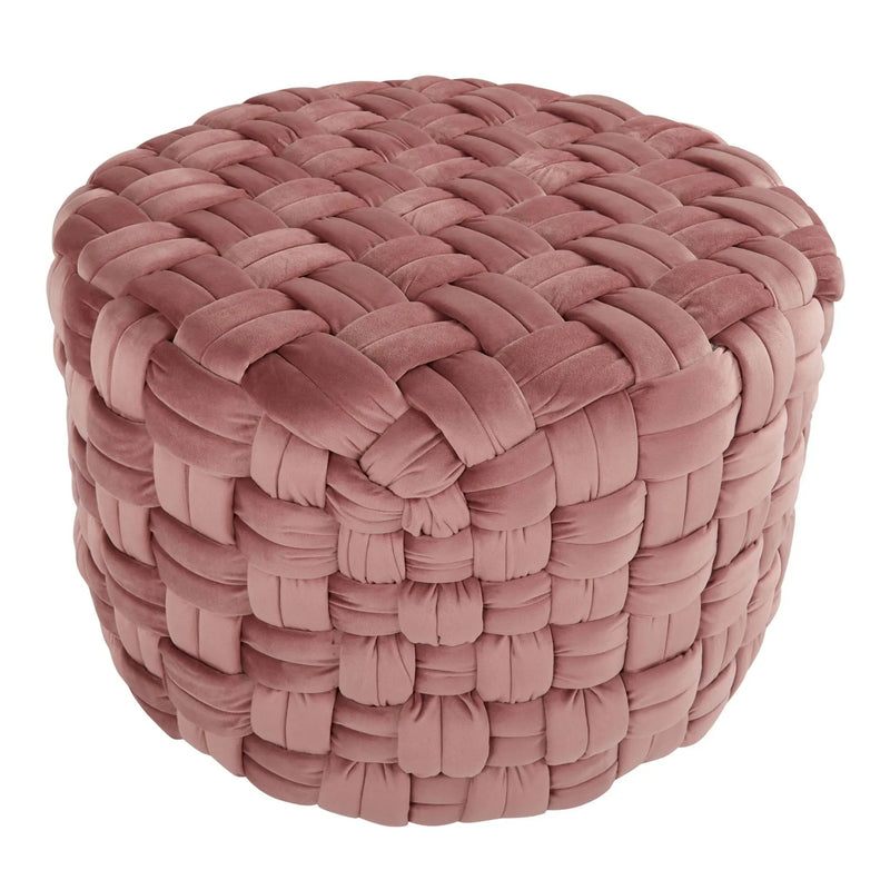 Braided - Versatile Round Ottoman by Unique Piece Furniture