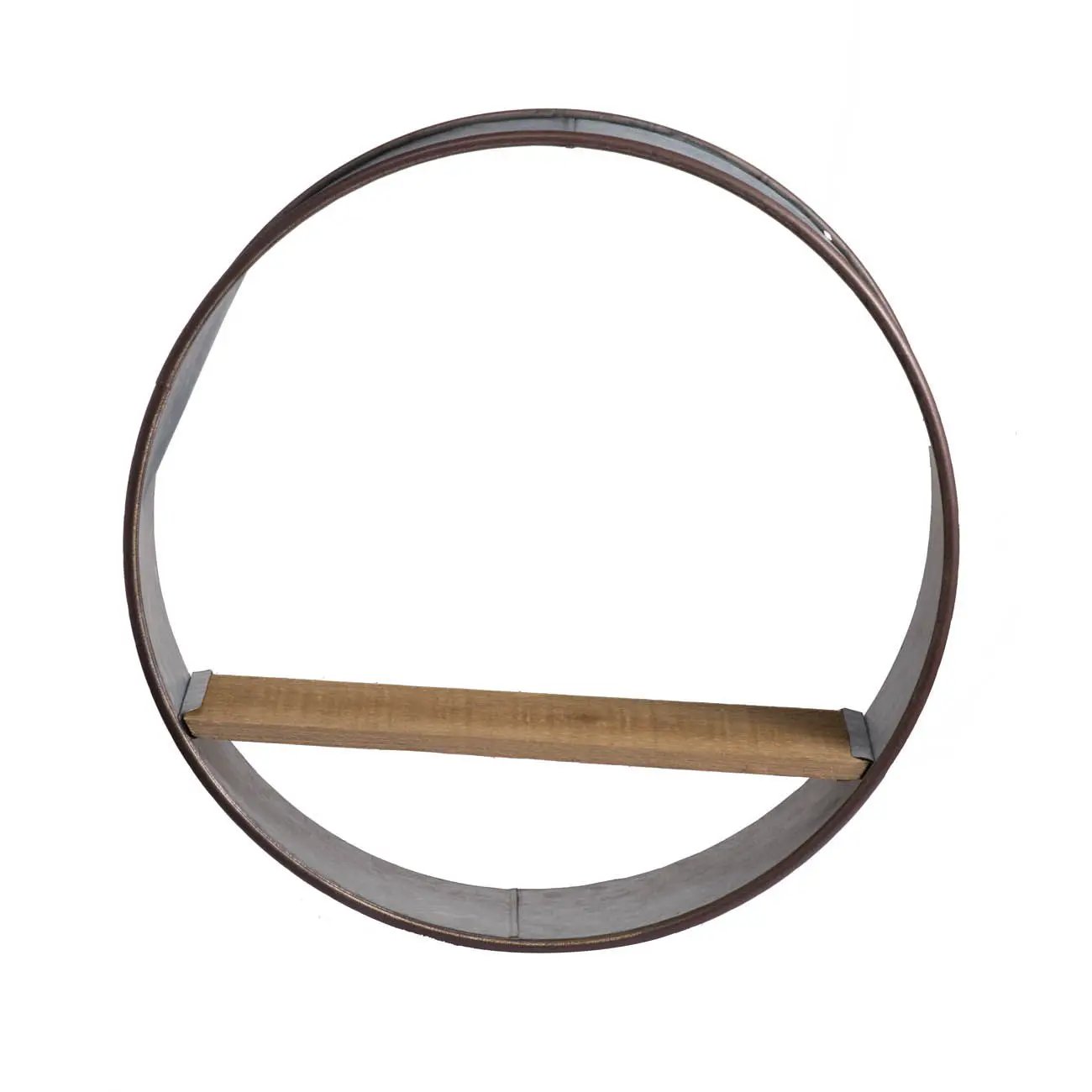 Farmhouse Round Metal Wall Planter (Set of 5) - Gray by HouseOfZazla