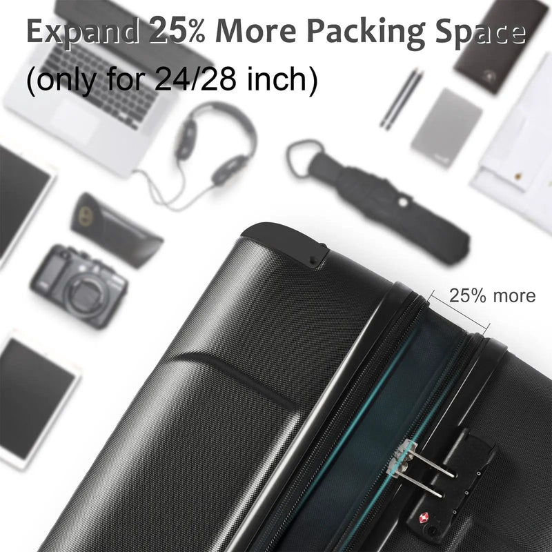 Lightweight Durable ABS Hardshell Luggage by HouseOfZazla