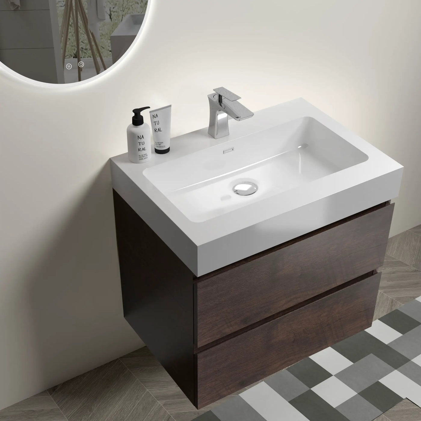 Alice Bathroom Vanity Wall Mounted With Sink by HouseOfZazla