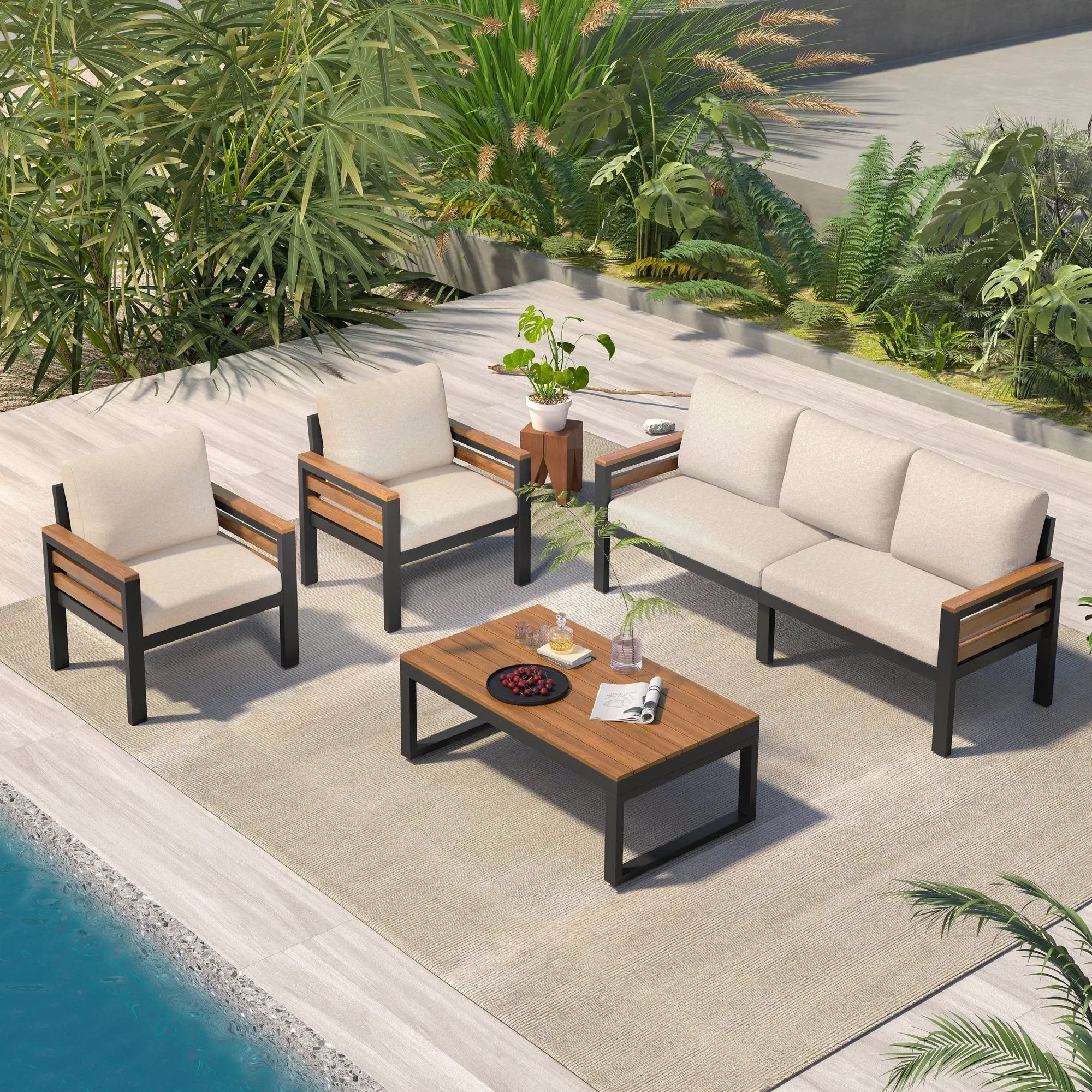 Go 4-Piece Outdoor Furniture Sofa Set by HouseOfZazla