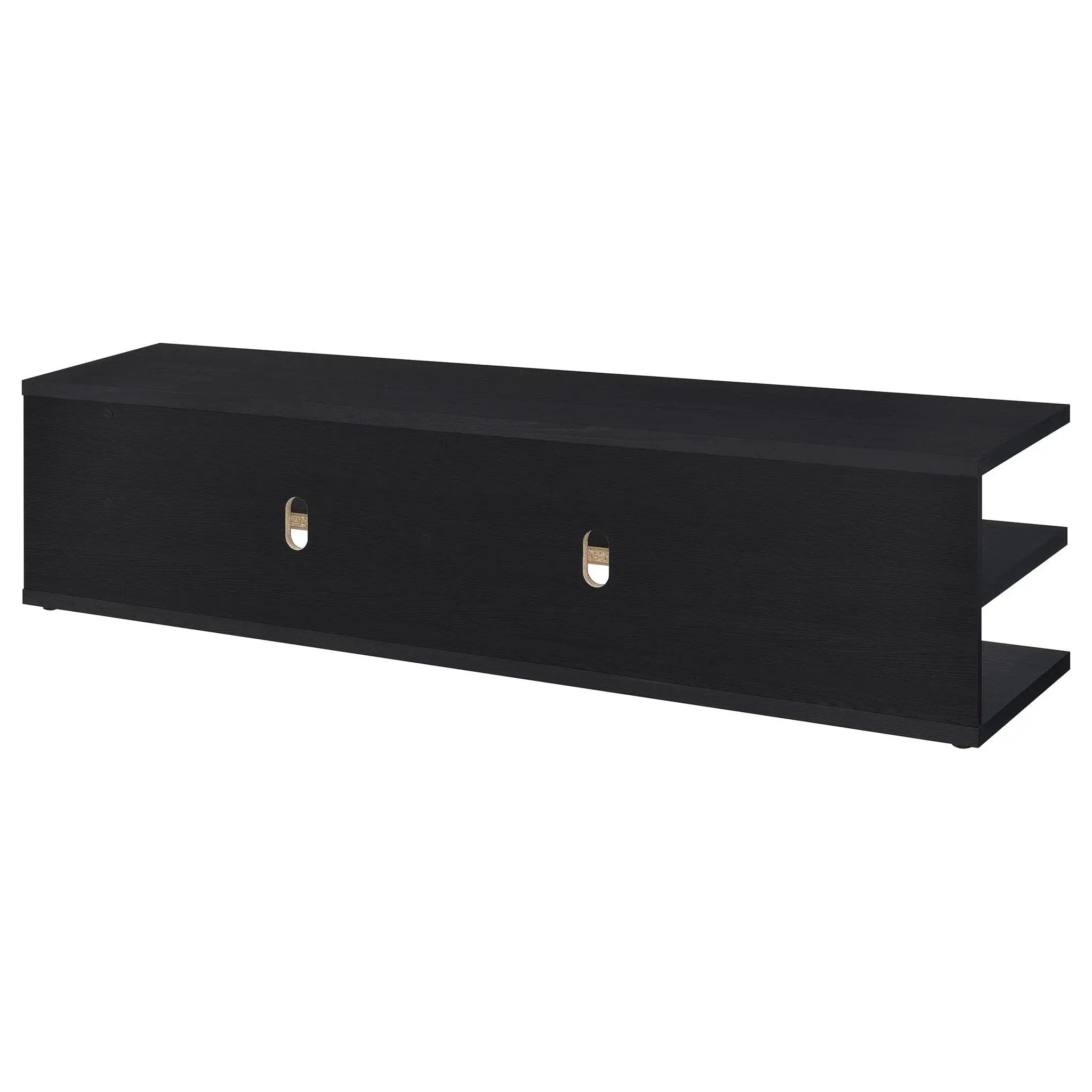 Cartmill 78-inch 2-tier TV Stand Media Console Black by Unique Piece Furniture