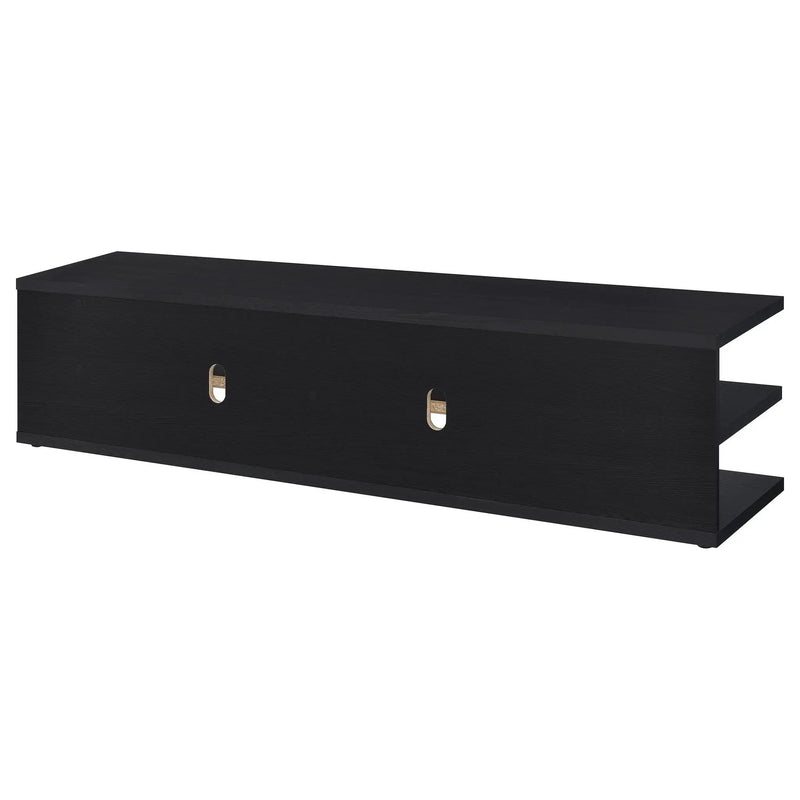 Cartmill 78-inch 2-tier TV Stand Media Console Black by Unique Piece Furniture