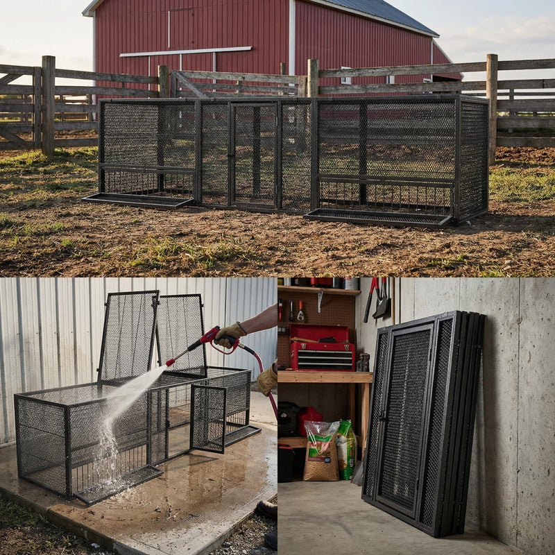 83" Thickened Galvanized Chicken Coop with Mesh Sides - Silver, photo 2 of 10