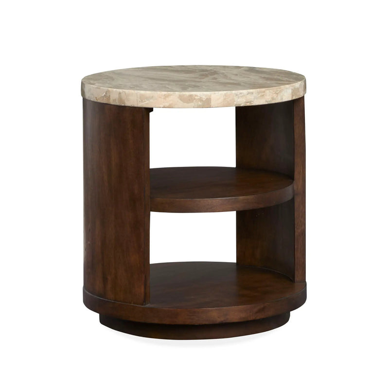 McPherson - Round End Table - Burnt Umber by Unique Piece Furniture