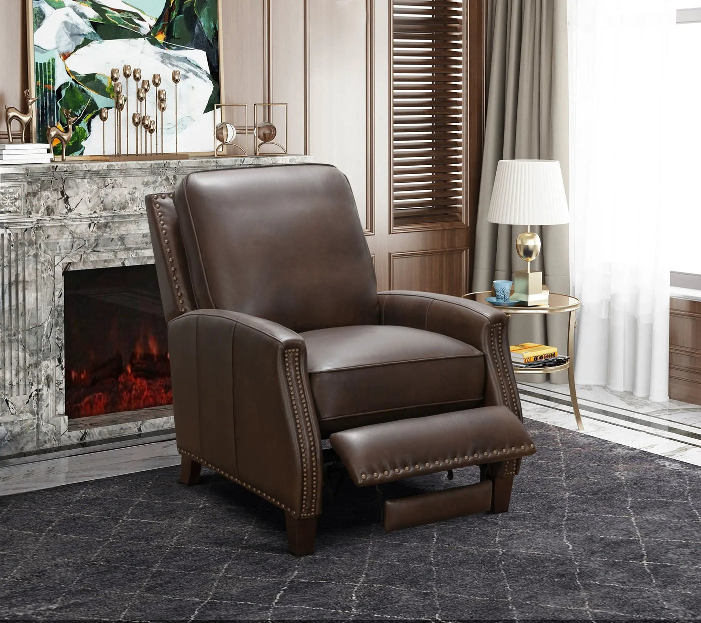 Melrose - Recliner-Push Thru The Arm by Unique Piece Furniture