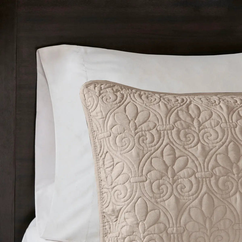 Reversible Quilt Set Khaki Full/Queen by HouseOfZazla