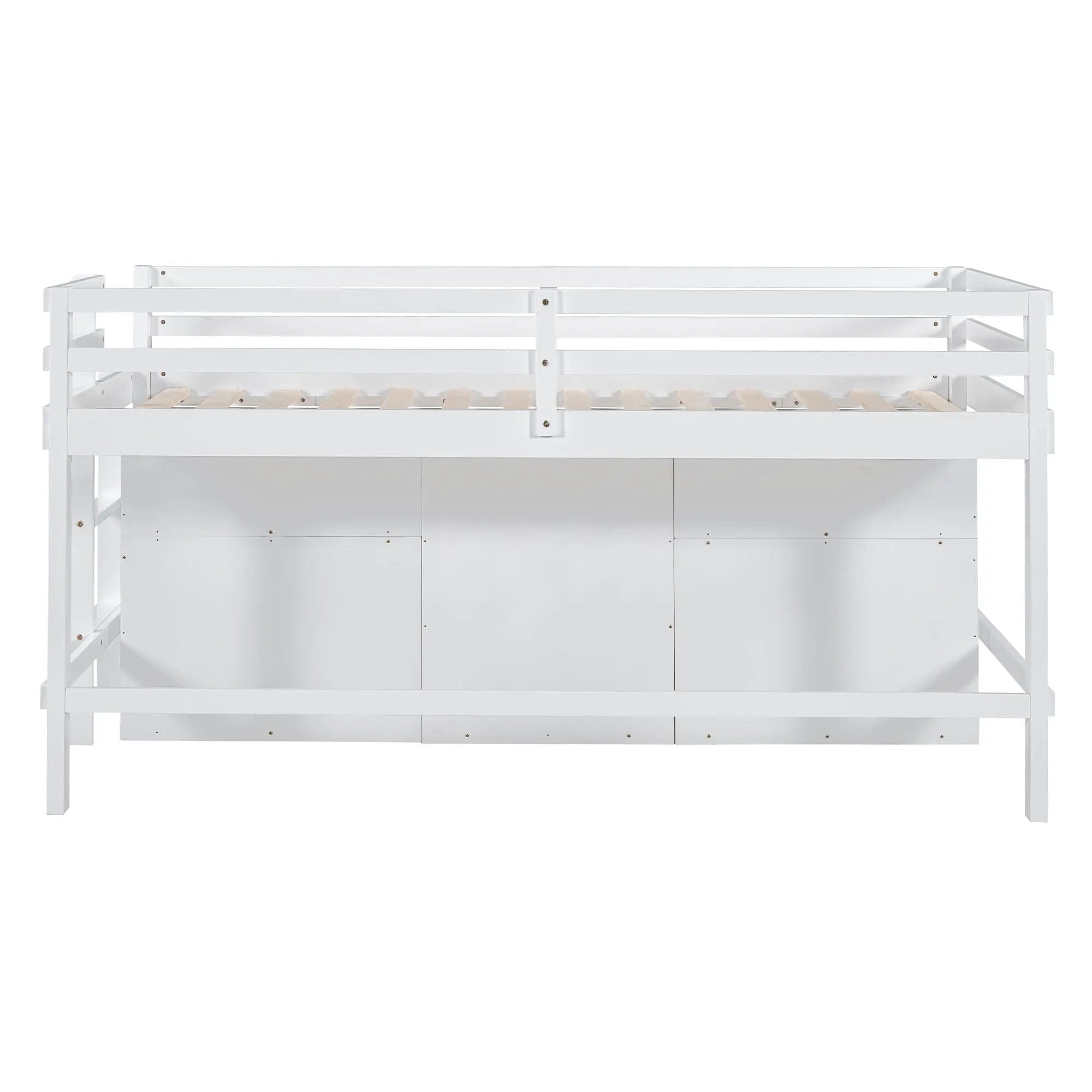 Loft Bed With 4 Drawers, Underneath Cabinet And Shelves by Unique Piece Furniture