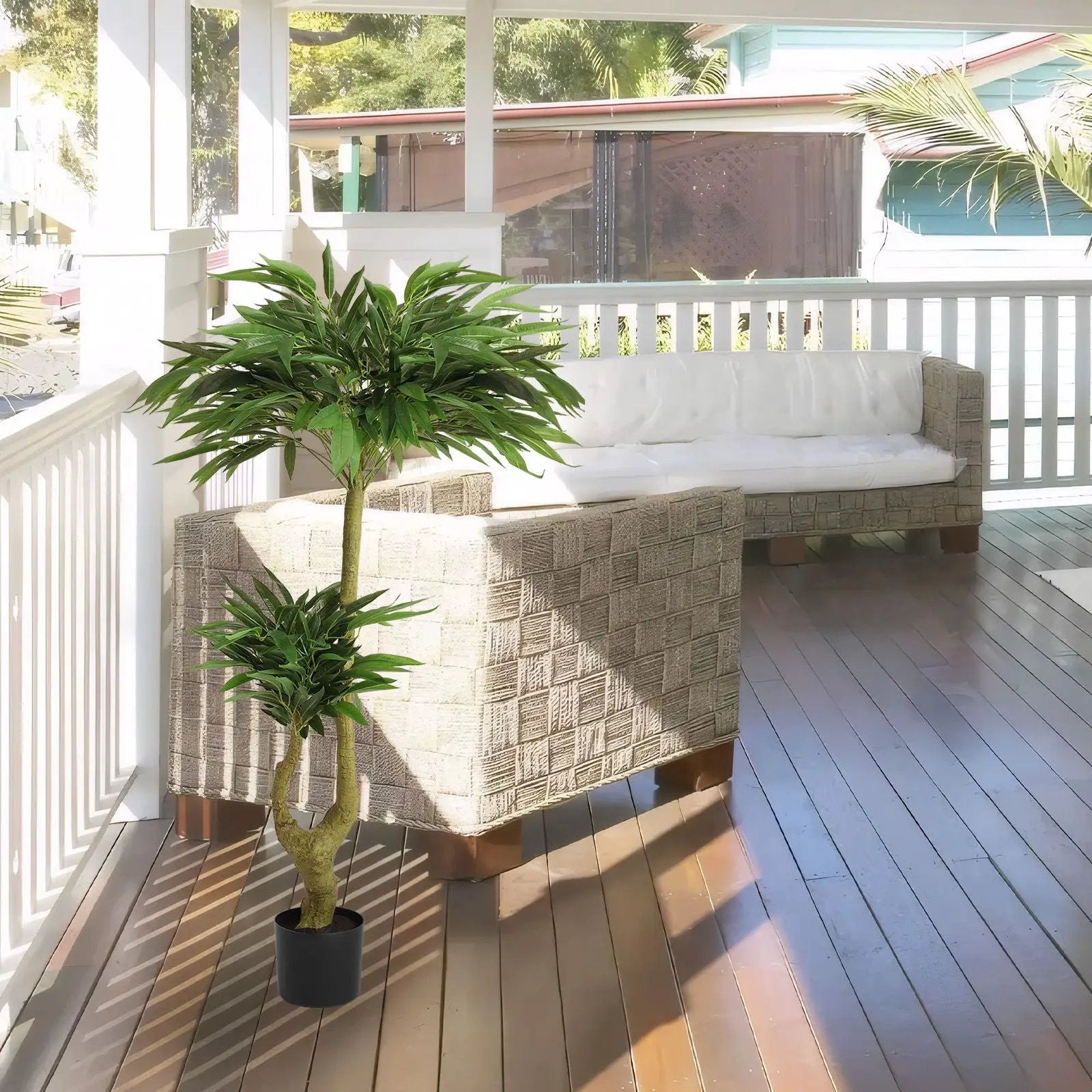 Artificial Dracaena Tree Indoor Faux ery Plant For Decoration, 150Cm - Green by Unique Piece Furniture