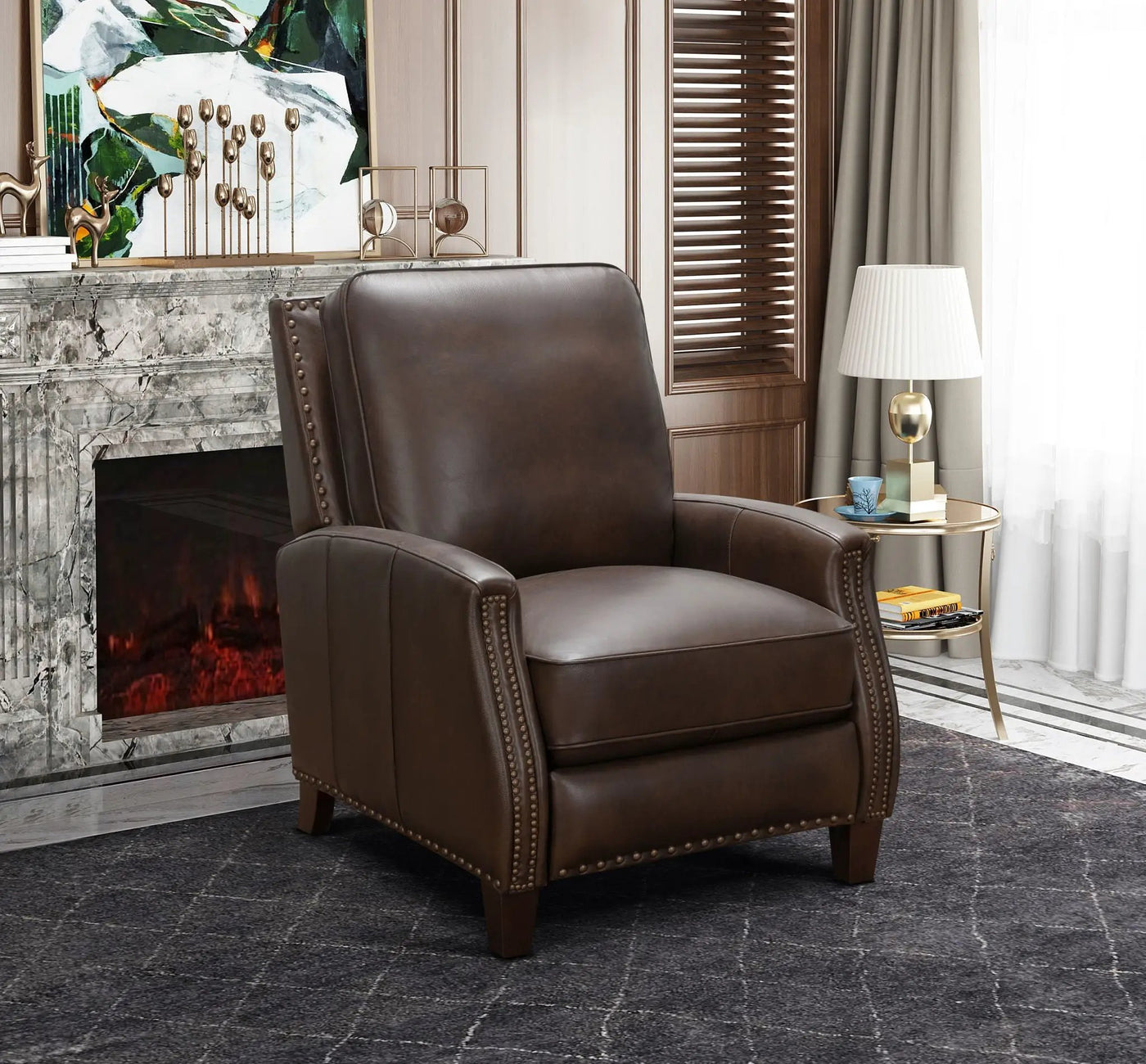 Melrose - Recliner-Push Thru The Arm by Unique Piece Furniture