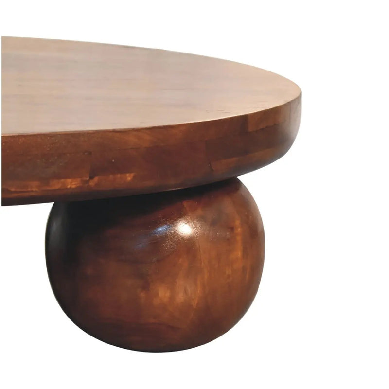 Central Ball Table - Chestnut by Unique Piece Furniture