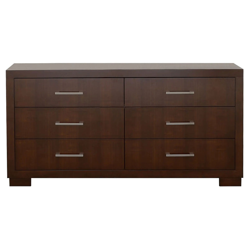 Jessica 6-drawer Dresser Cappuccino by Unique Piece Furniture