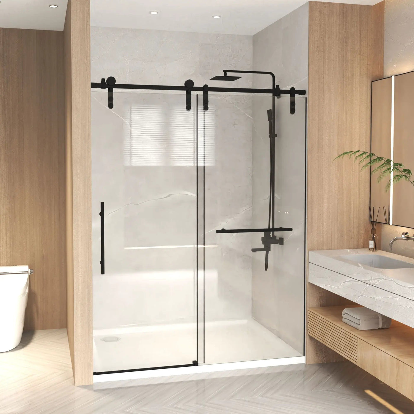 Frameless Sliding Bathtub Door With Frame by HouseOfZazla