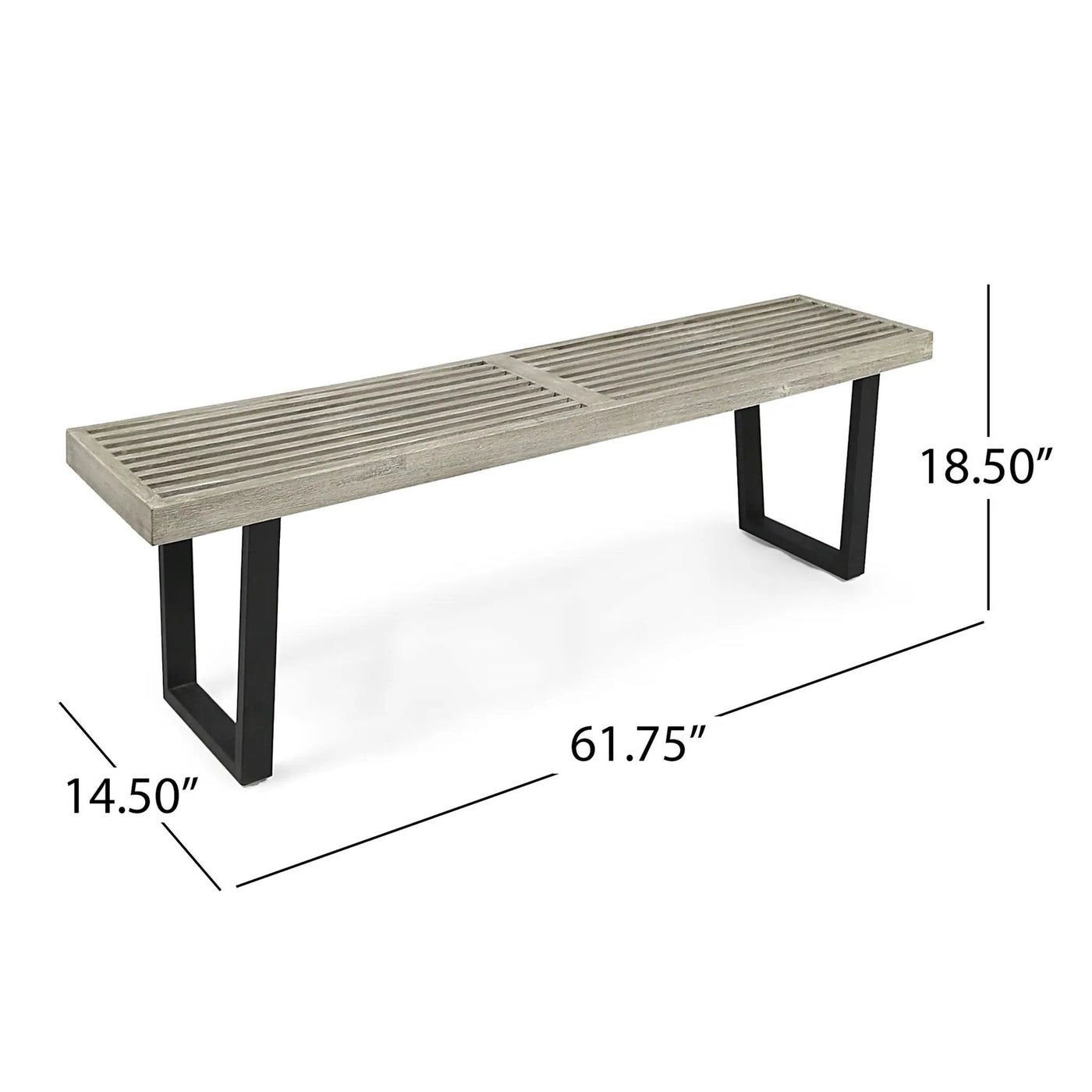 Intrinsic Outdoor Dining Bench With Slat Top by HouseOfZazla
