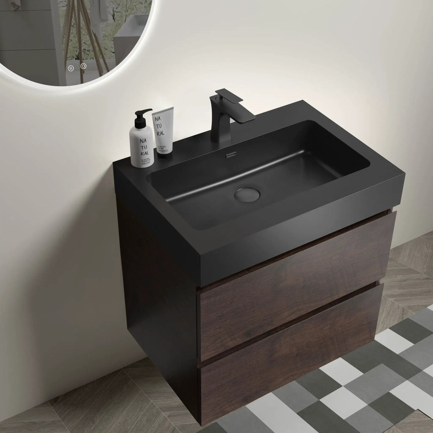Alice Bathroom Vanity Wall Mounted With Sink by HouseOfZazla