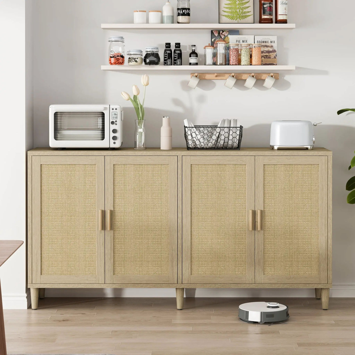 Buffet Cabinet With Adjustable Shelves For Kitchen by HouseOfZazla
