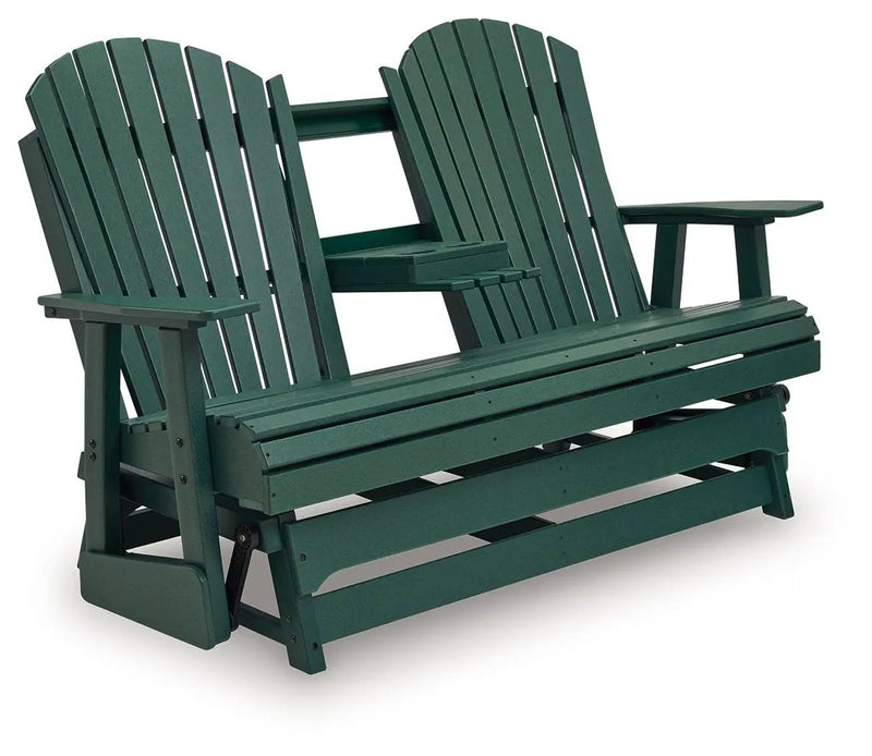 Shell Beach - Loveseat Glider - Green by Unique Piece Furniture