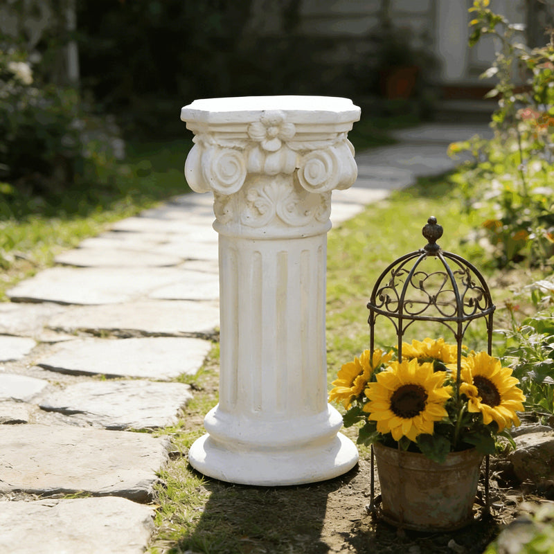 Garden Decorative Column, 15" Retro Elegant by HouseOfZazla