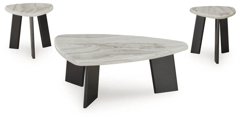 Lilyberg - Occasional Table Set (Set of 3) - Gray / Black by Unique Piece Furniture