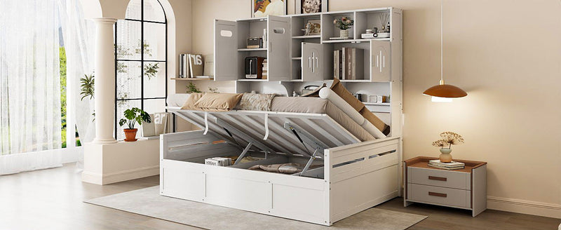 Daybed With All-In-One Cabinet And Shelf by HouseOfZazla