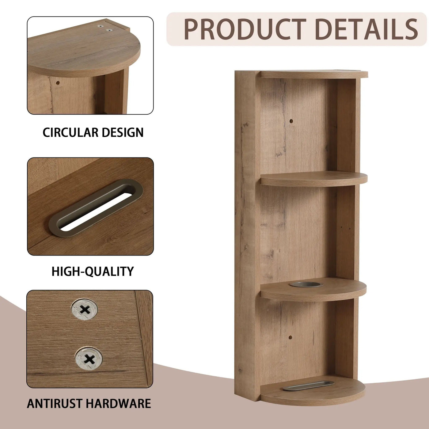 Bathroom Wall Mounted Storage Rack With Float Mounting Design by Unique Piece Furniture