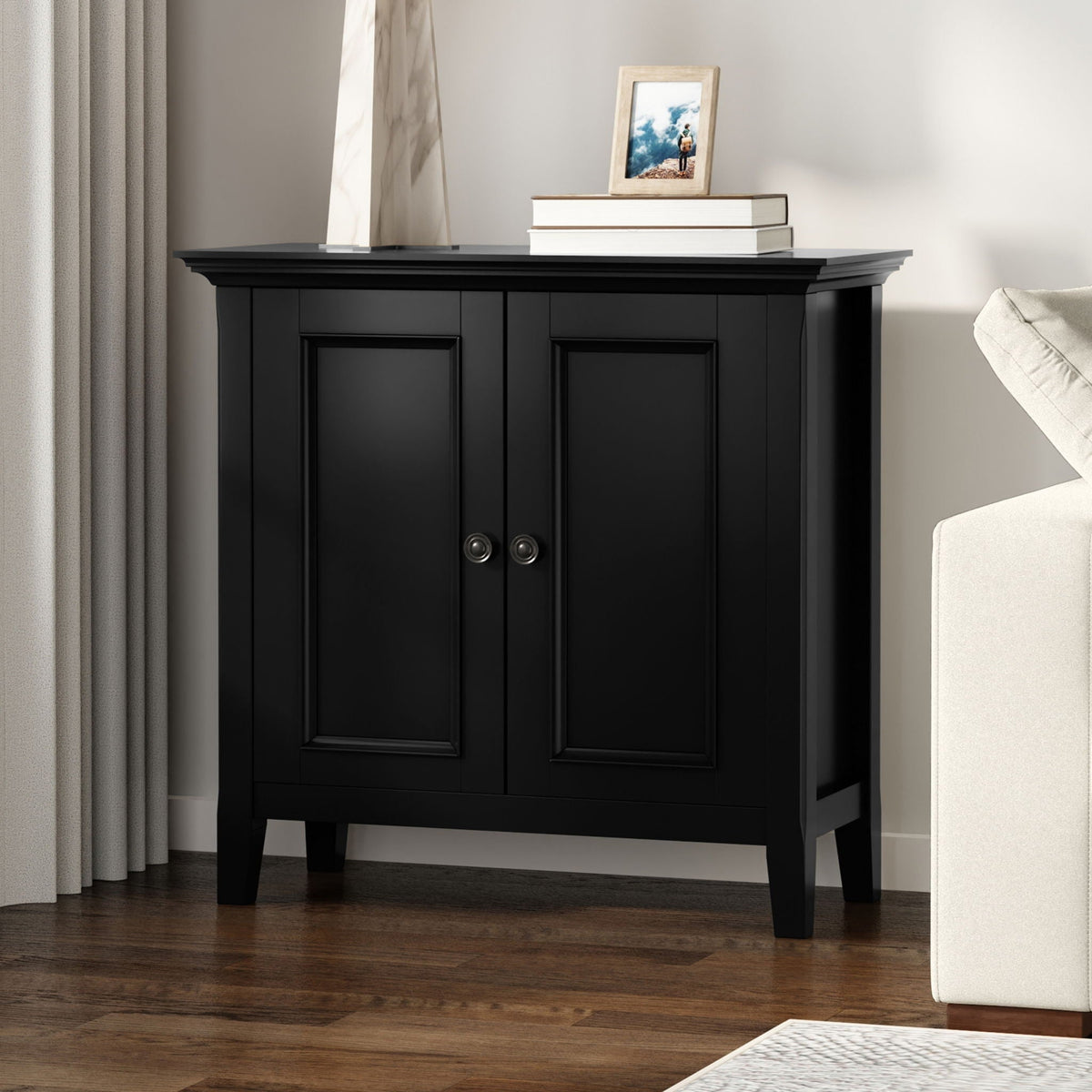 Handcrafted Low Storage Cabinet with Adjustable Shelves - Multiple Colors, photo 22 of 40