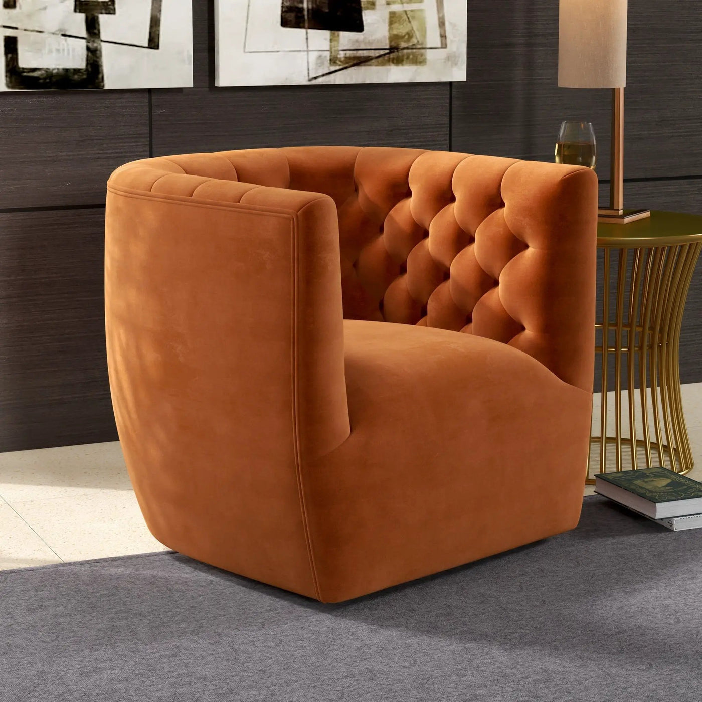Delaney - Ergonomic Design Swivel Chair by HouseOfZazla