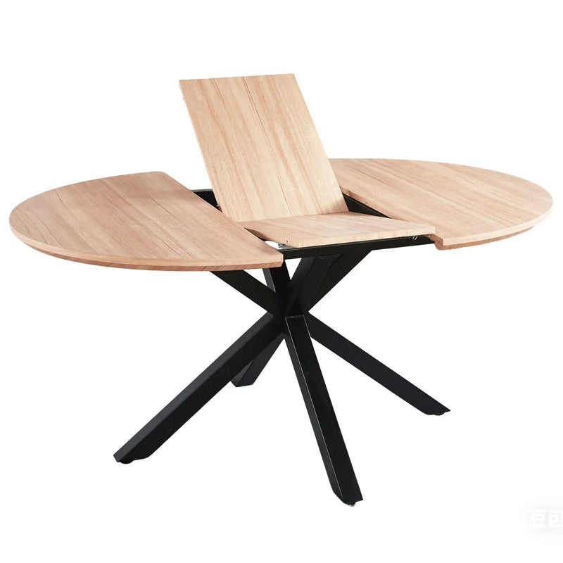 Extendable Round Dining Table - Oak by Unique Piece Furniture