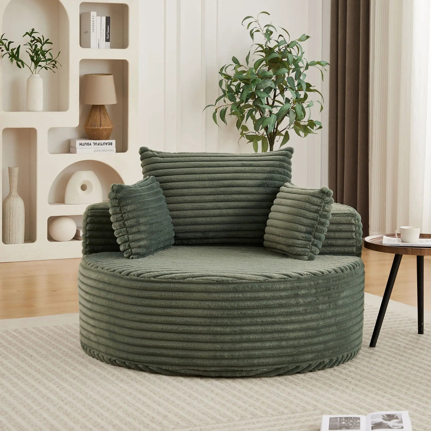 Modern Single Sofa With Backrest Pillow For Living Room by HouseOfZazla