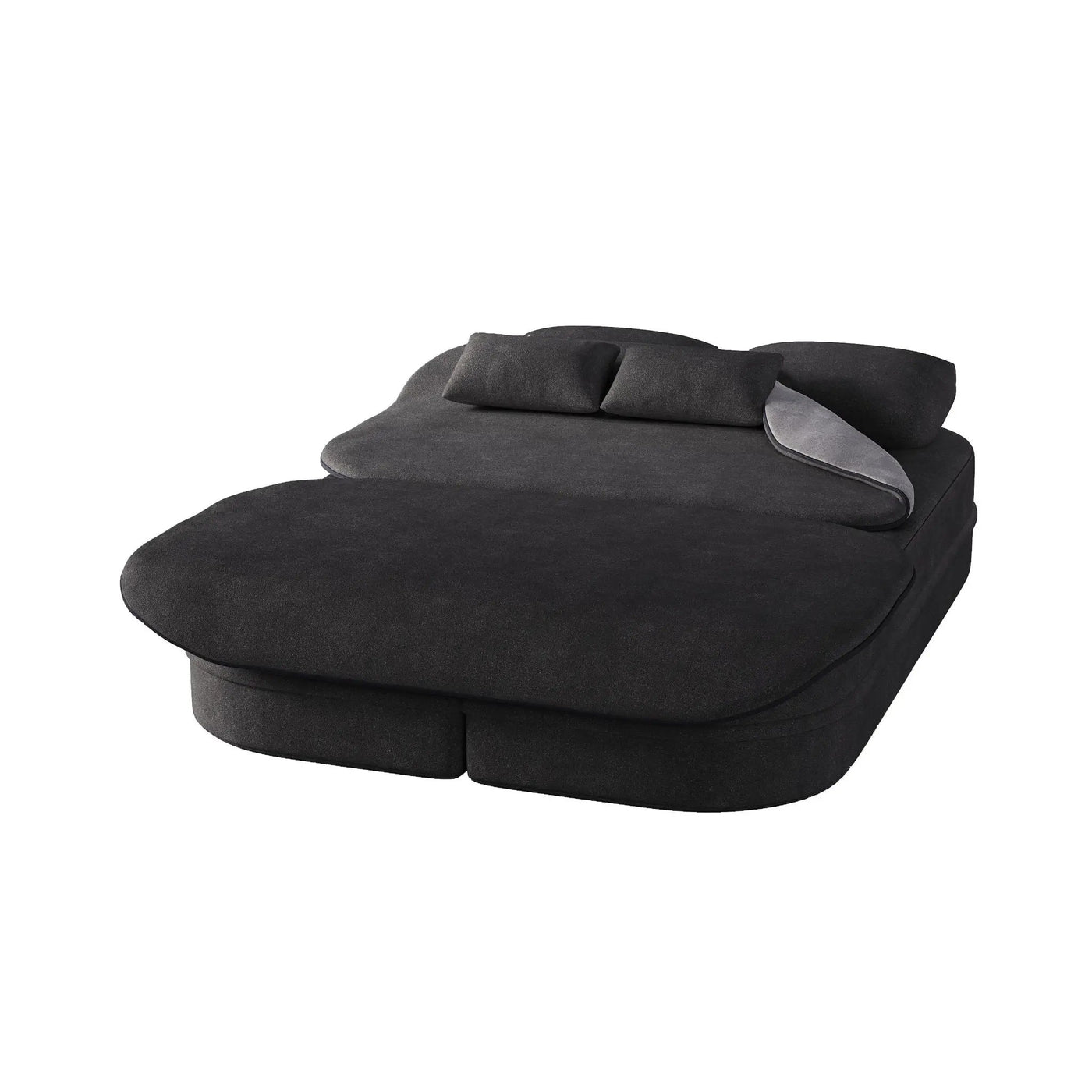 2 In 1 Foldable Sofa Bed With Multi Functional Blanket, Floor Lounge Sofa by HouseOfZazla