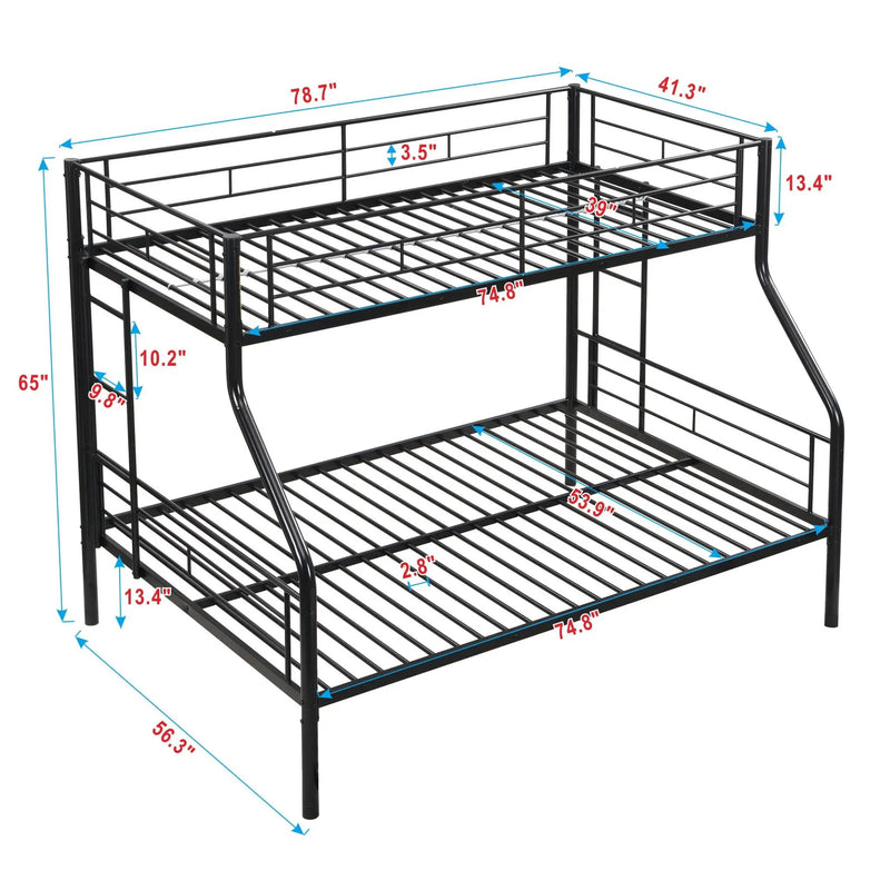 Modern Metal Bunk Bed by Unique Piece Furniture