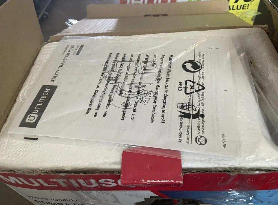*NEW* Utilitech 0.5-HP Cast Iron Electric Utility Pump (0955642) by Selzalot