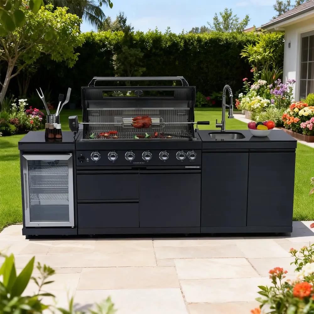 43-Inch Deluxe Stainless Steel Gas Outdoor Kitchen Grill by HouseOfZazla