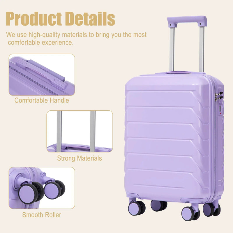 20 Inch ABS Hard Shell Travel Checked Luggage by HouseOfZazla