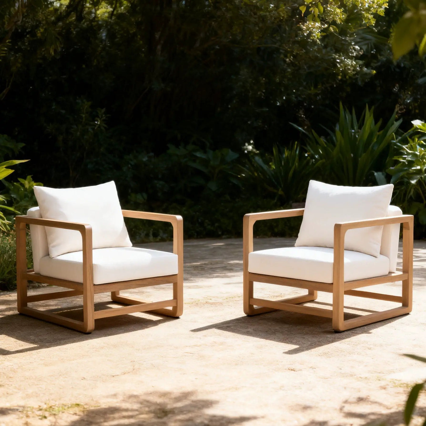 Outdoor Lounge Chair With Oversized Cushion Set For Patio by HouseOfZazla
