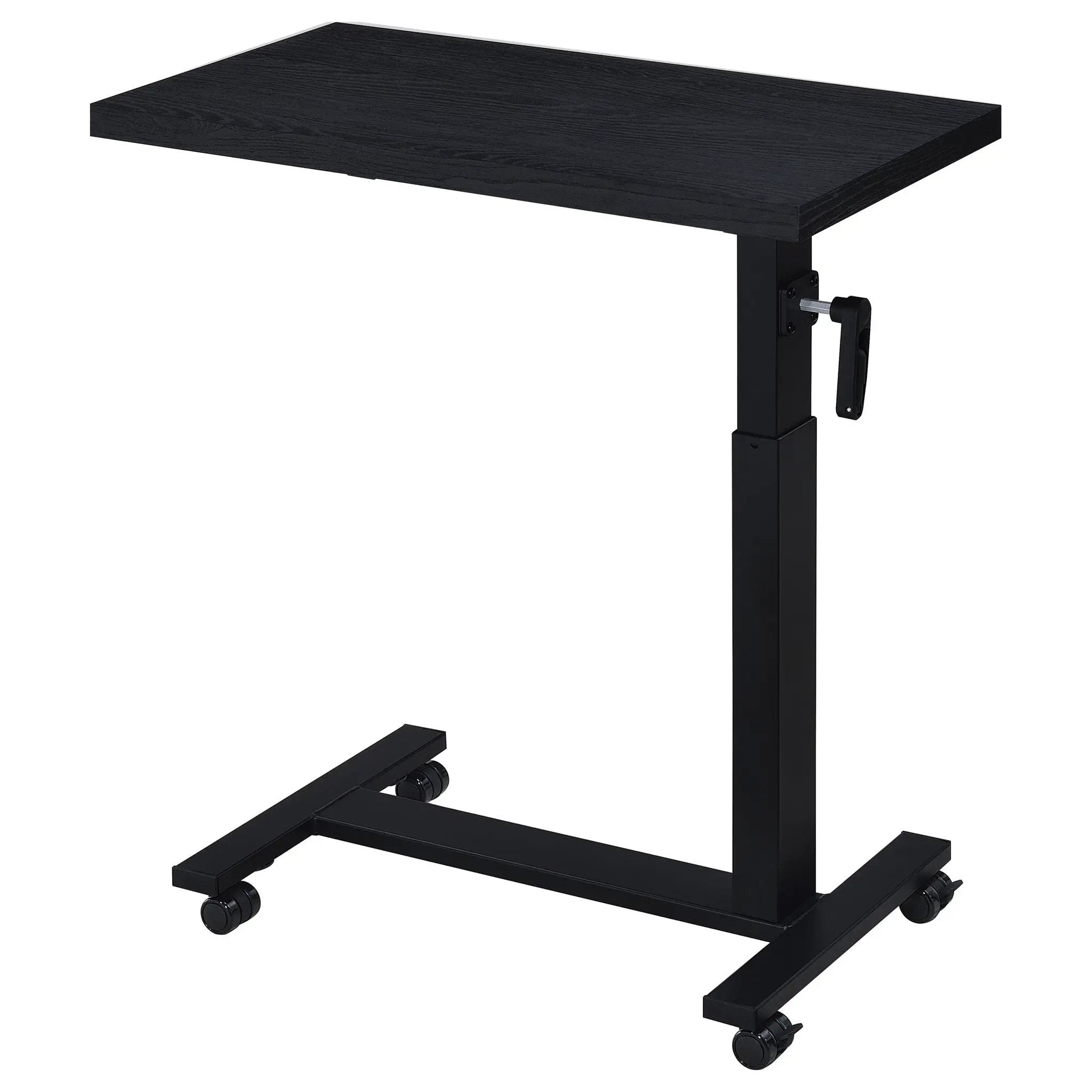 Westpark Height Adjustable Mobile Bedroom C-Table Black by Unique Piece Furniture