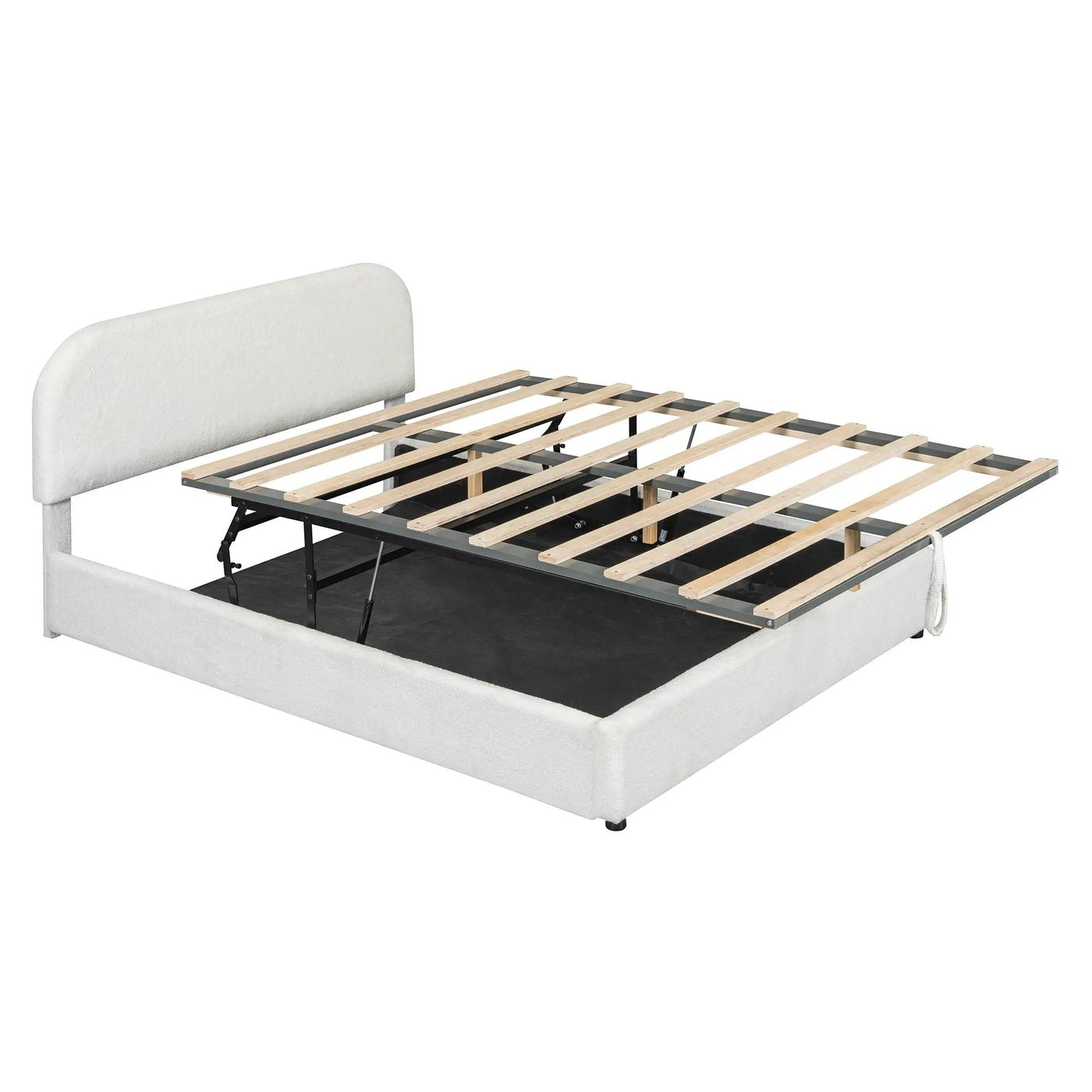 Upholstered Platform Bed With Hydraulic Storage System by HouseOfZazla