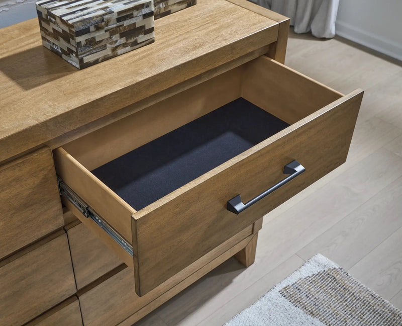 Sherbana - Dresser And Mirror - Light Brown by Unique Piece Furniture