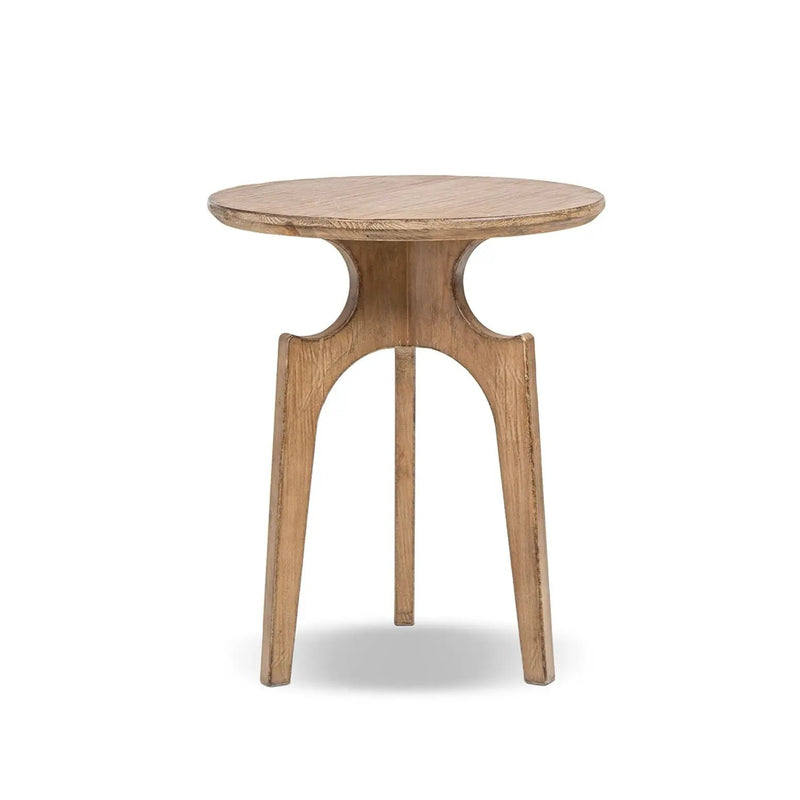 Carmel - Round Side Table - Antique Brown by HouseOfZazla