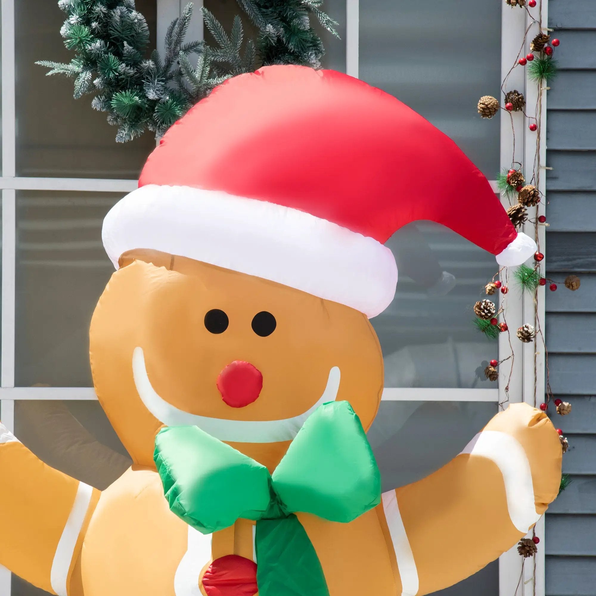 HOMCOM 6ft Christmas Inflatable Gingerbread Man by HouseOfZazla