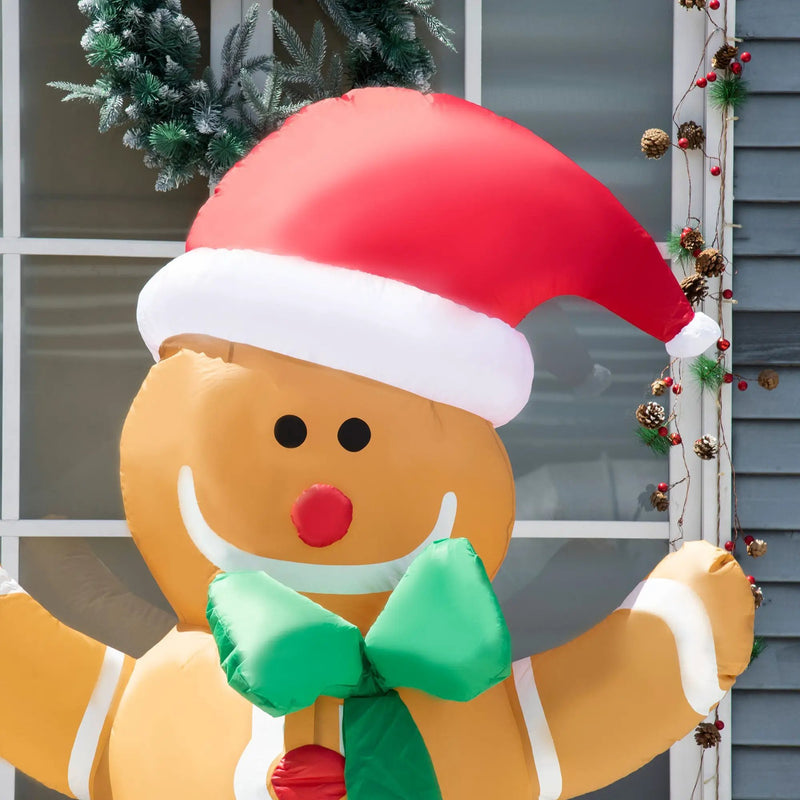 HOMCOM 6ft Christmas Inflatable Gingerbread Man by HouseOfZazla