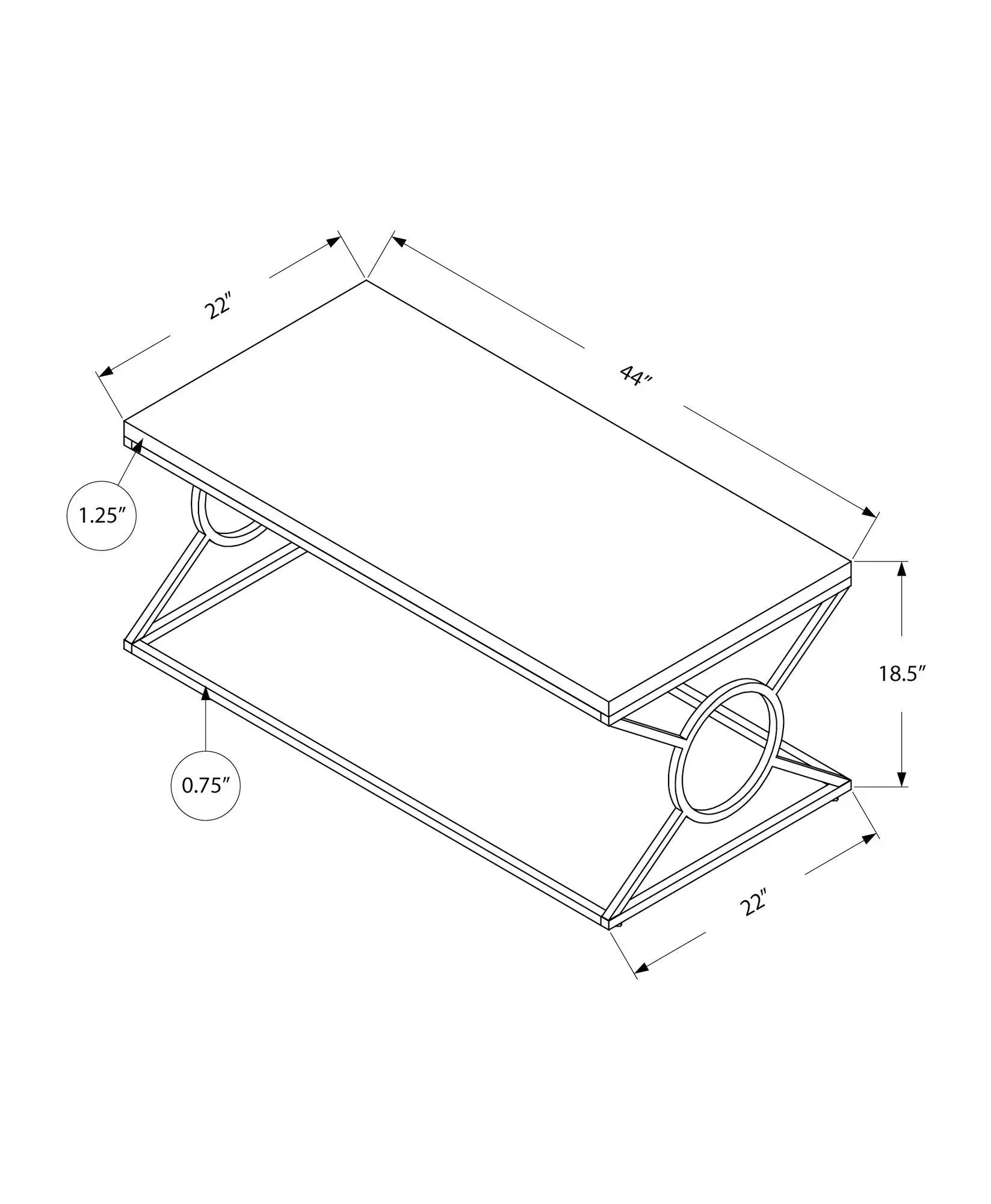 Table, Rectangular, Glossy Contemporary & Modern - White by Unique Piece Furniture