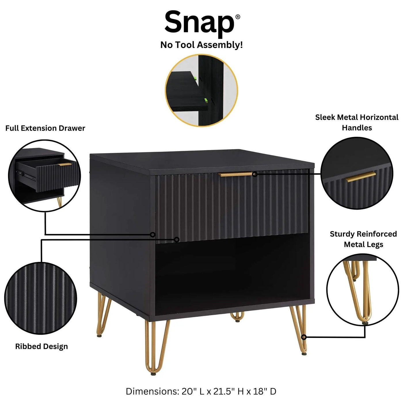 Dumbo - Modern Nightstand by HouseOfZazla