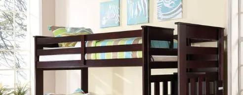 Allentown - Twin / Twin Bunk Bed With Trundle Storage - Espresso by Unique Piece Furniture