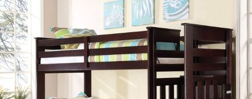 Espresso Twin/Twin Bunk Bed with Trundle Storage and Five-Drawer Ladder, photo 2 of 4