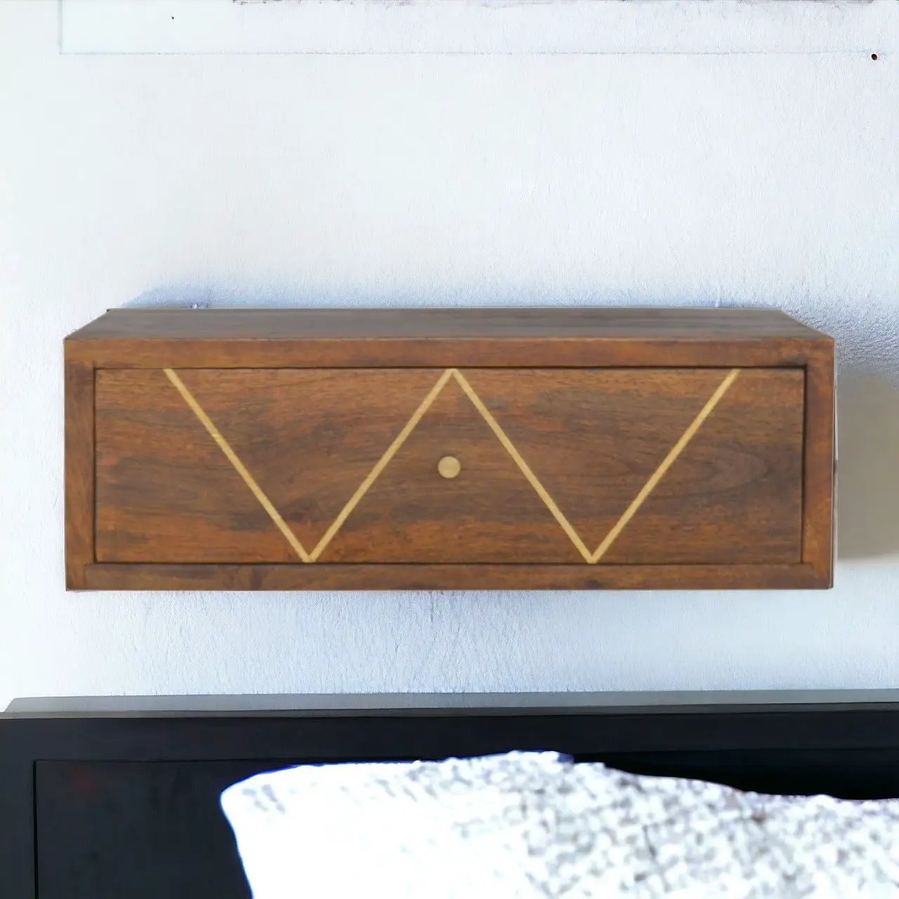 Floating Bedside Table - Chestnut by Unique Piece Furniture