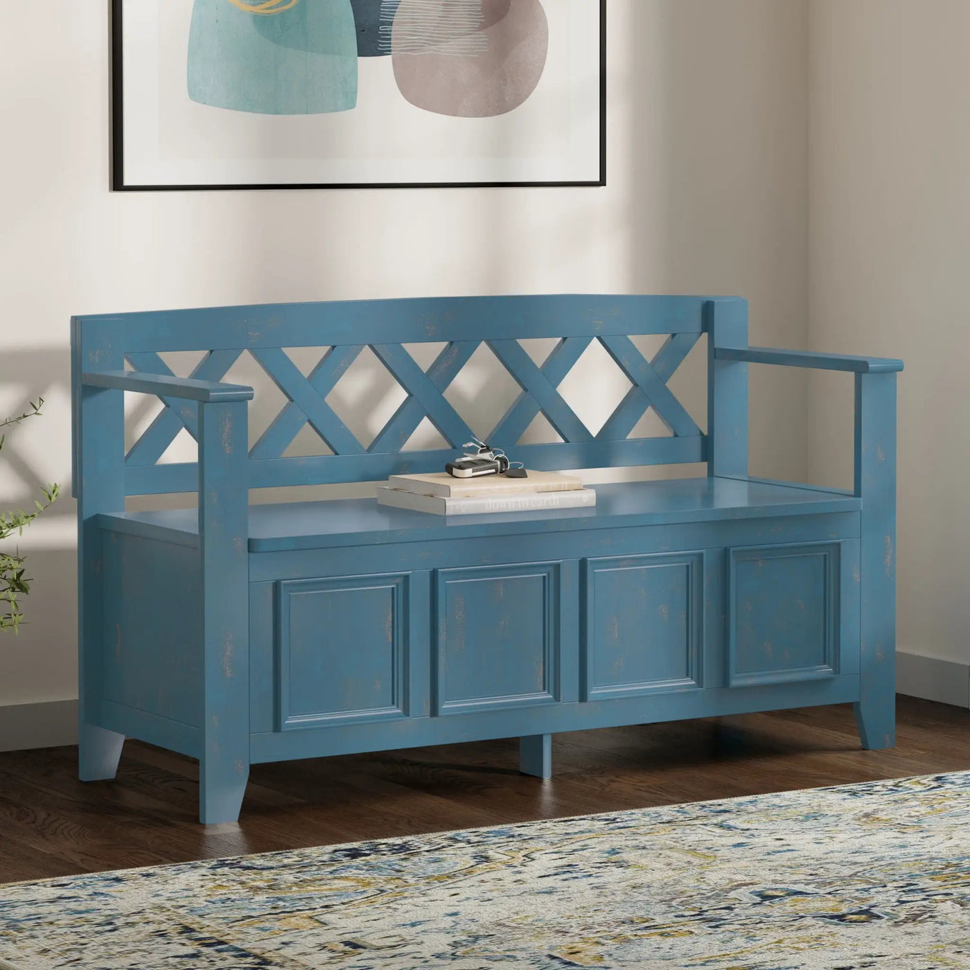 Amherst - Handcrafted Entryway Storage Bench by HouseOfZazla
